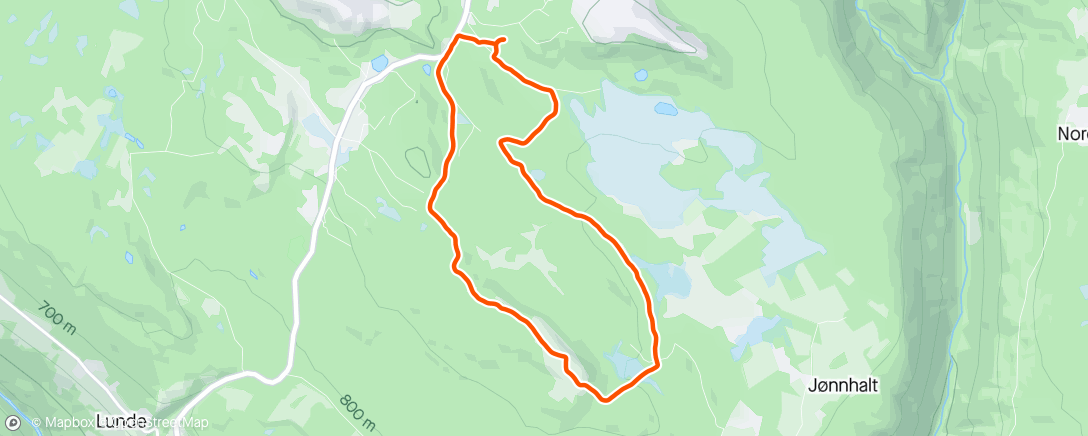 Map of the activity, Forbundsfjell