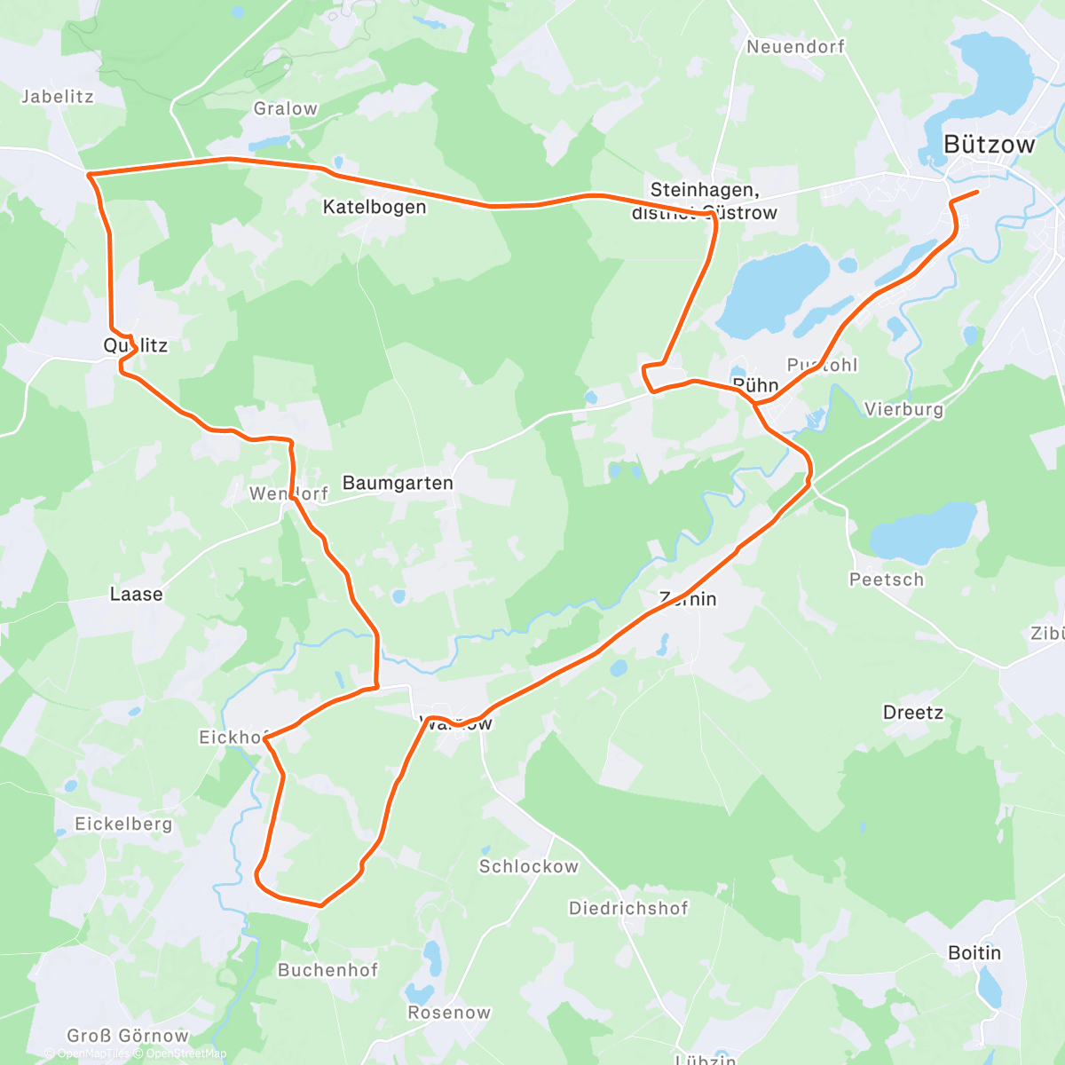 Map of the activity, Tag 2