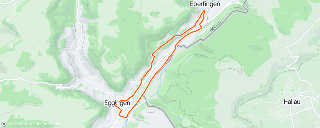 Mapa da atividade, Lauf am Morgen