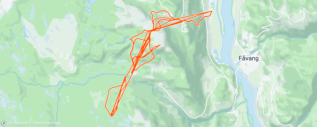 Map of the activity, Lunch Alpine Ski