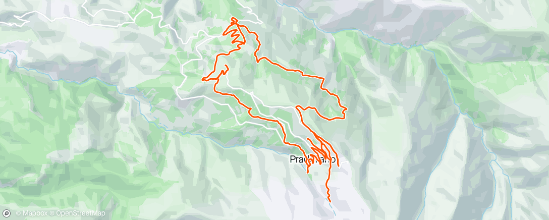 Map of the activity, Somewhere in Sierra Nevada