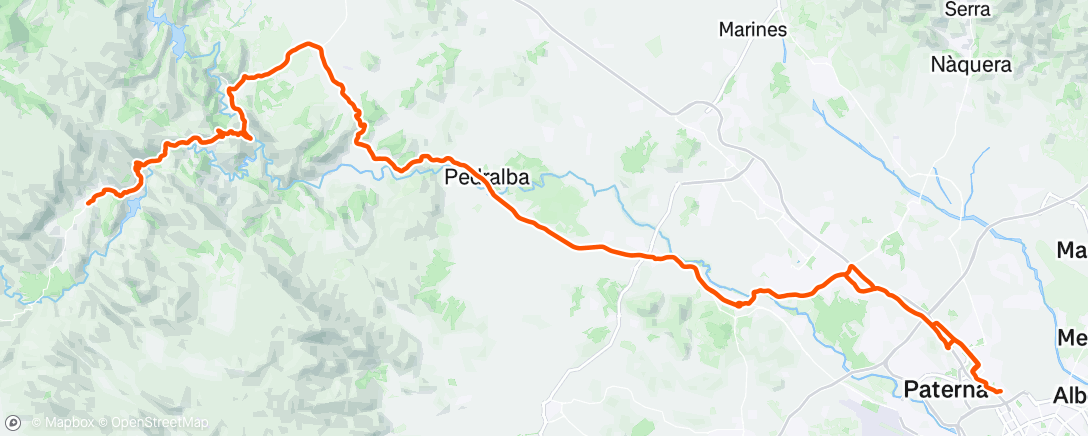 Map of the activity, Morning Ride