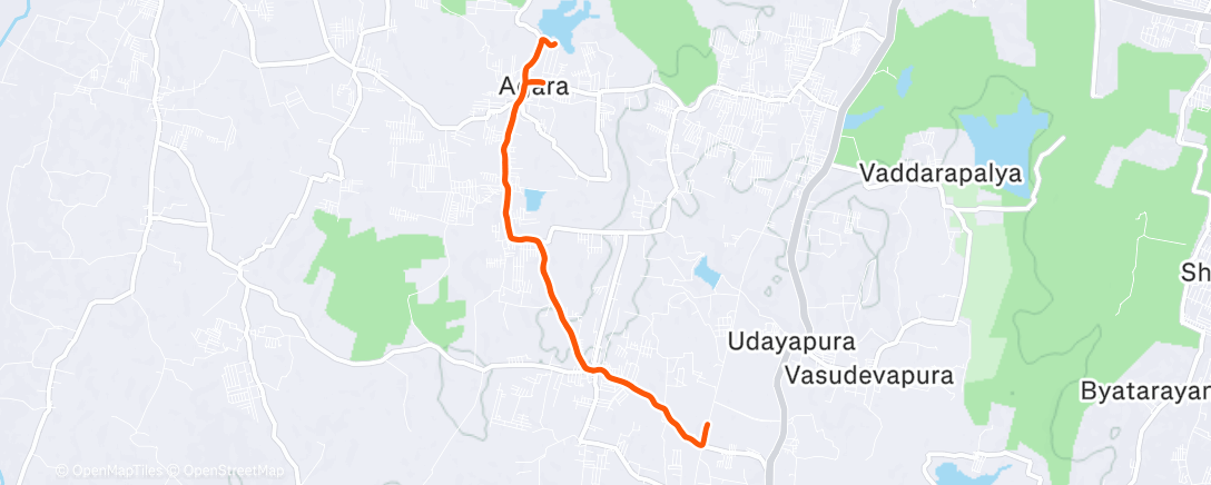 Mapa de la actividad (Lunch Ride)