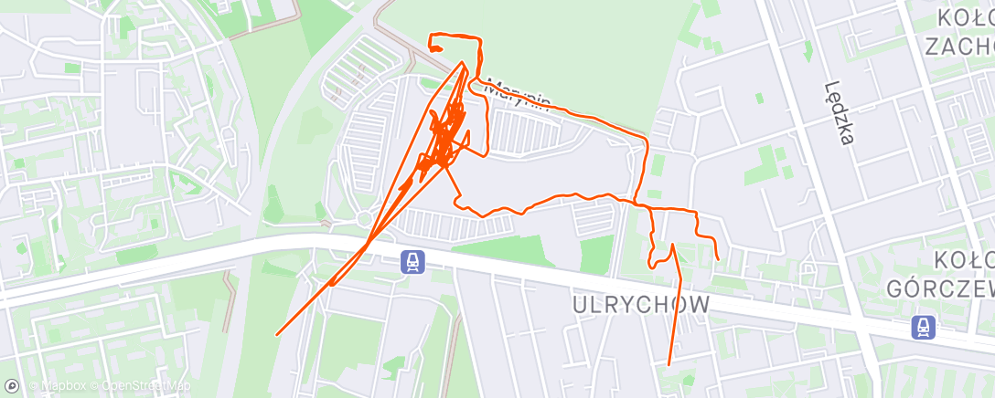 Map of the activity, Afternoon Workout