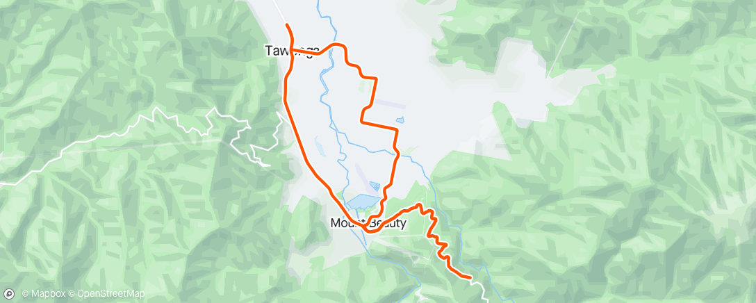 Mapa da atividade, Some Bogong High Plains road