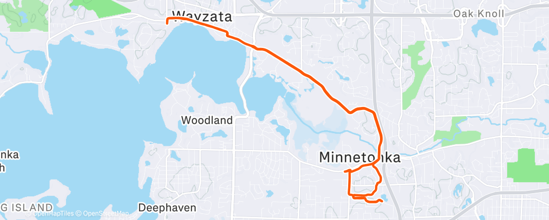 Map of the activity, Morning Run