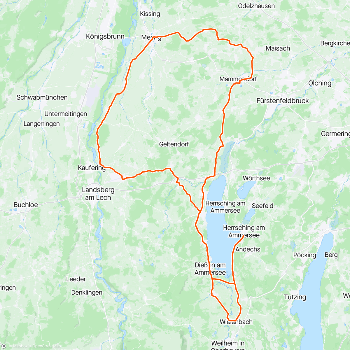 Map of the activity, AS Cycling Team Saturday Ride; Into the North