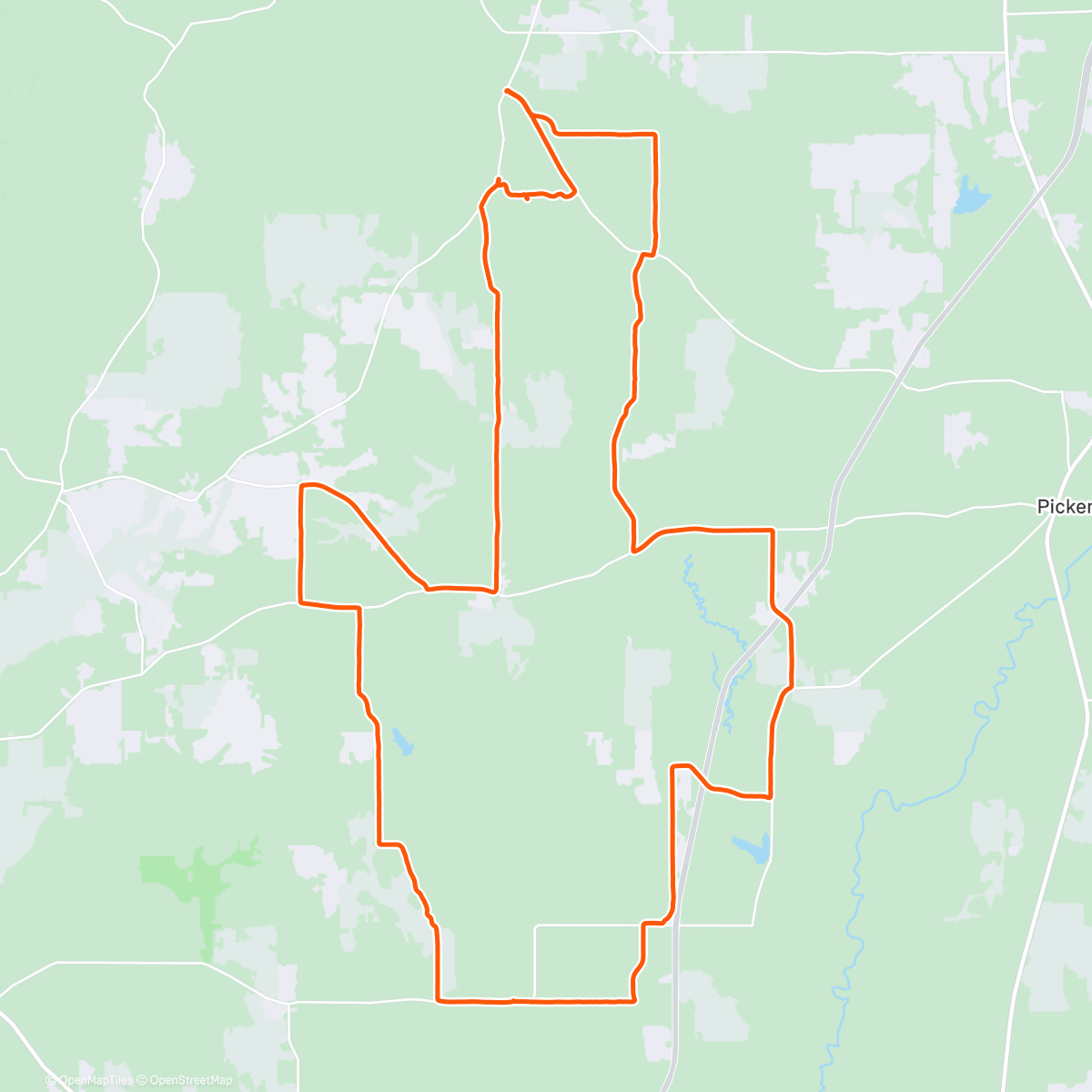 Map of the activity, Morning Ride