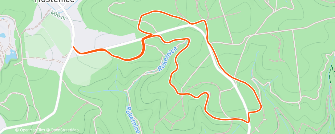 Карта физической активности (Hostěnice základ)