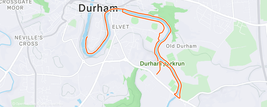 Map of the activity, Morning Intervals