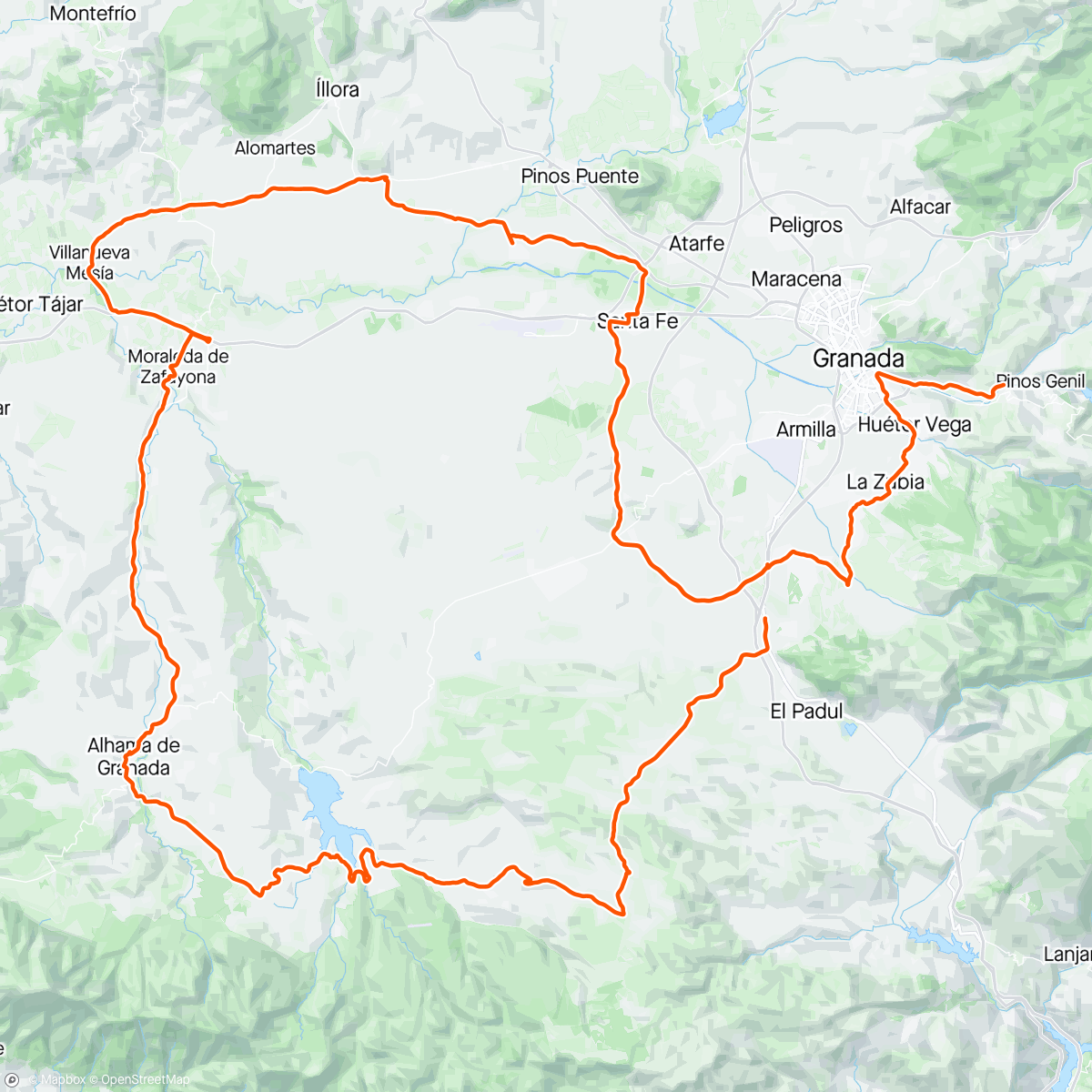 Map of the activity, Giorno 13 Sierra Nevada🇪🇸
