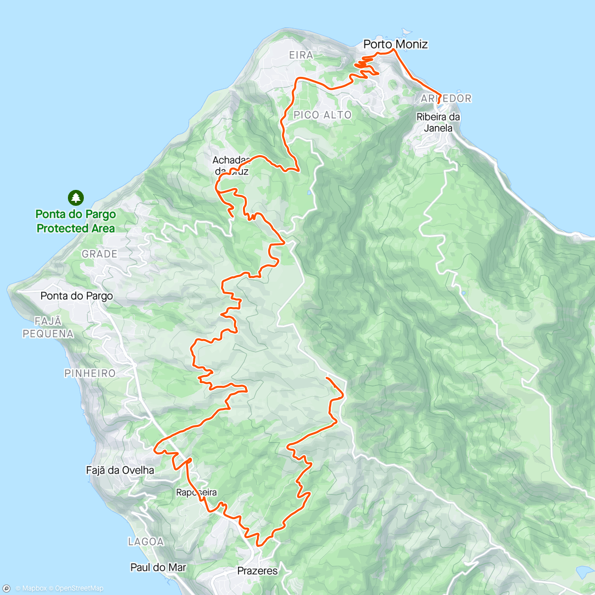 Map of the activity, Madeira Madness Day 5