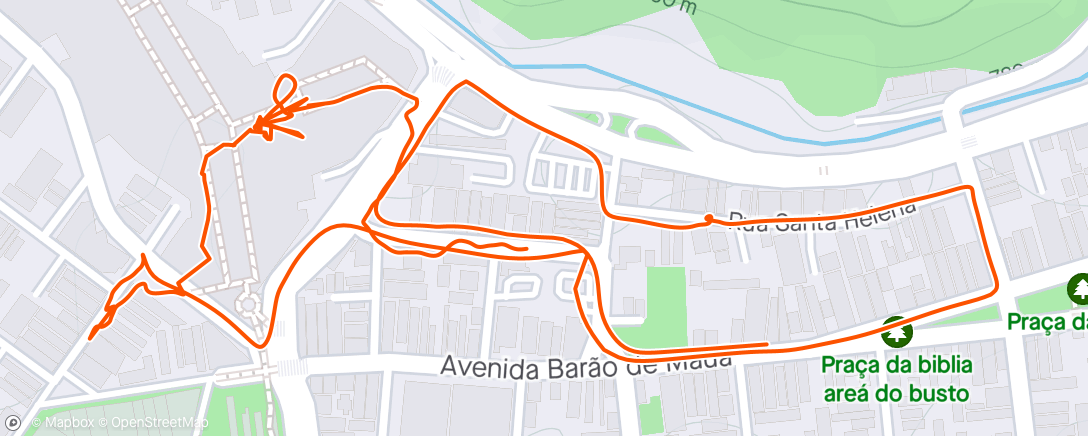 Kaart van de activiteit “Caminhada vespertina”