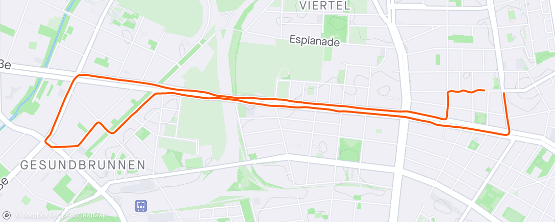 Map of the activity, Evening Ride