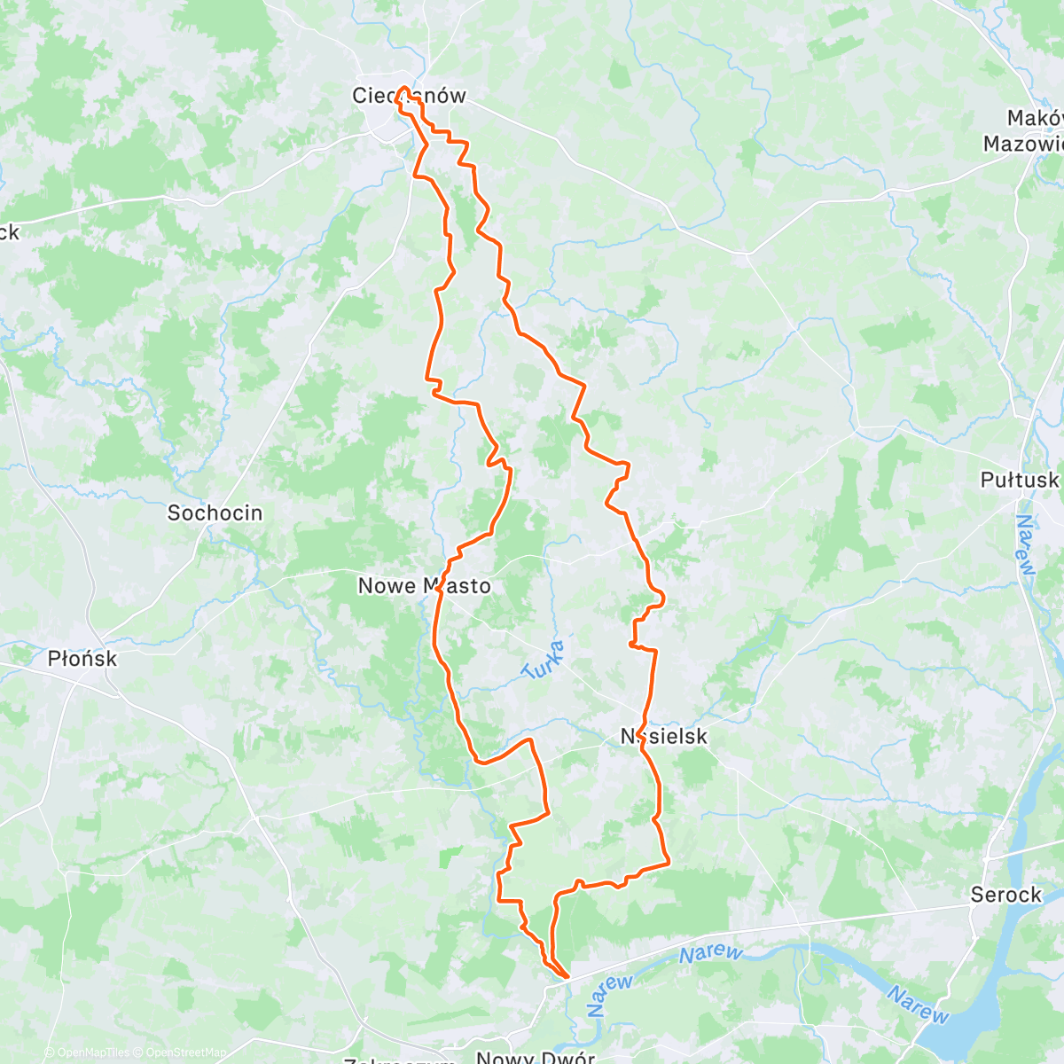 Map of the activity, Castle Ultra Race