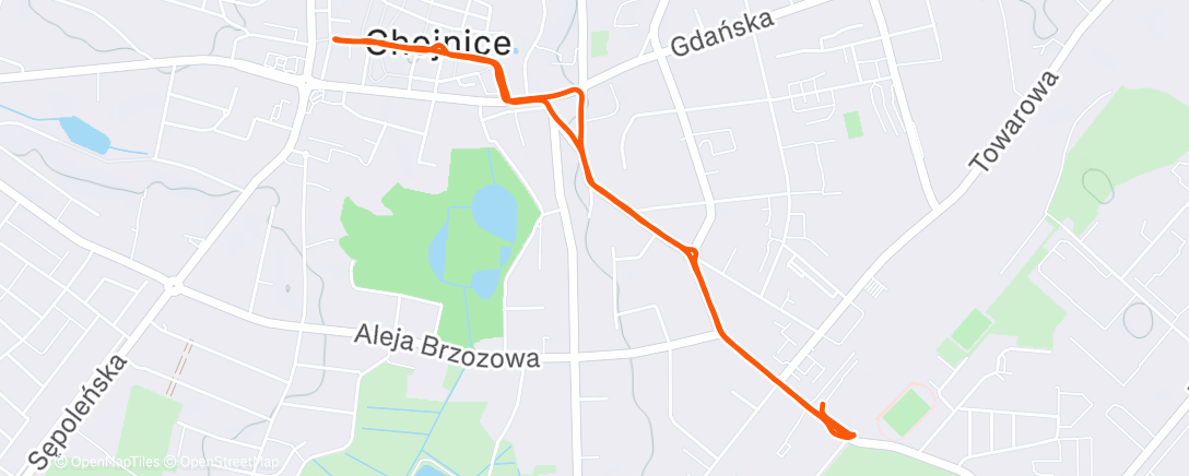 Map of the activity, Lunch Run