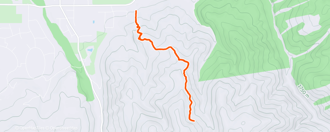 Map of the activity, Lunch Trail Run