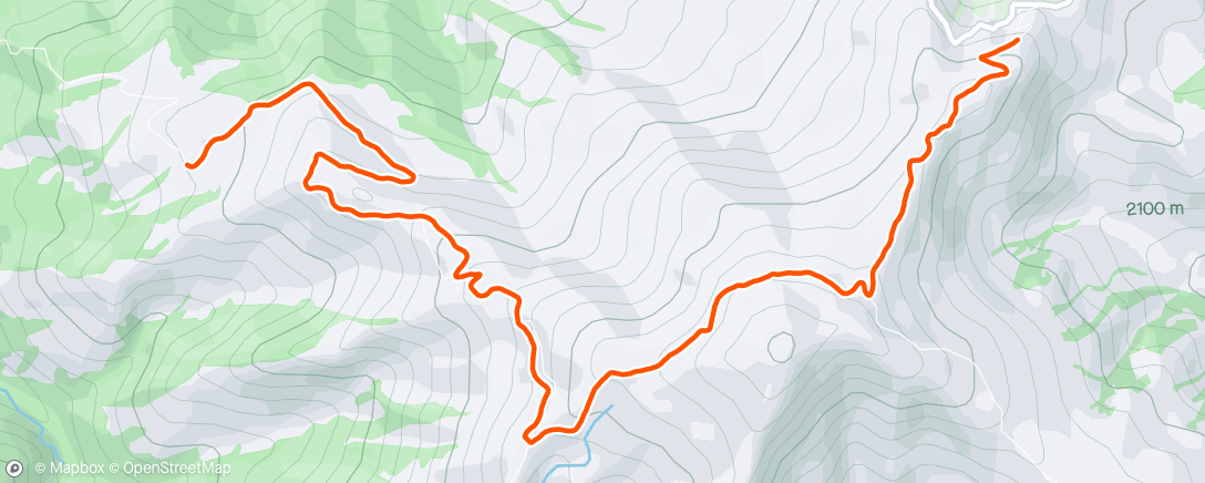 Map of the activity, Утренний хайкинг