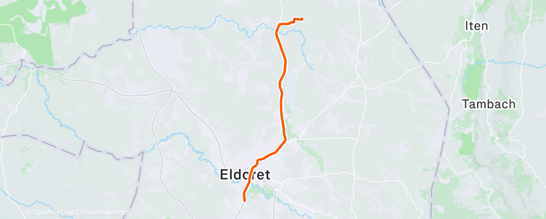 Map of the activity, Morning Ride