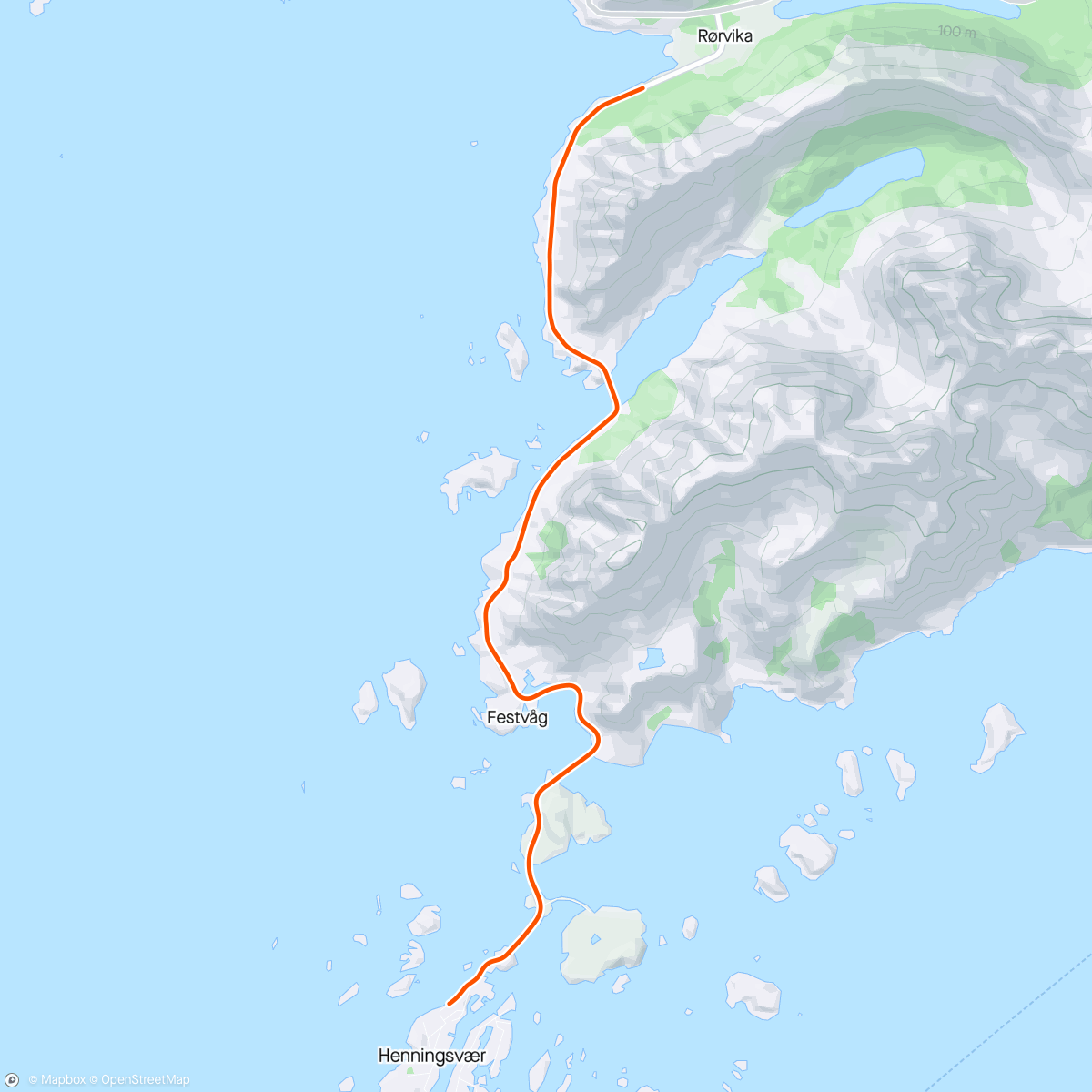 Map of the activity, FulGaz - Hanningsvaer Lofoten