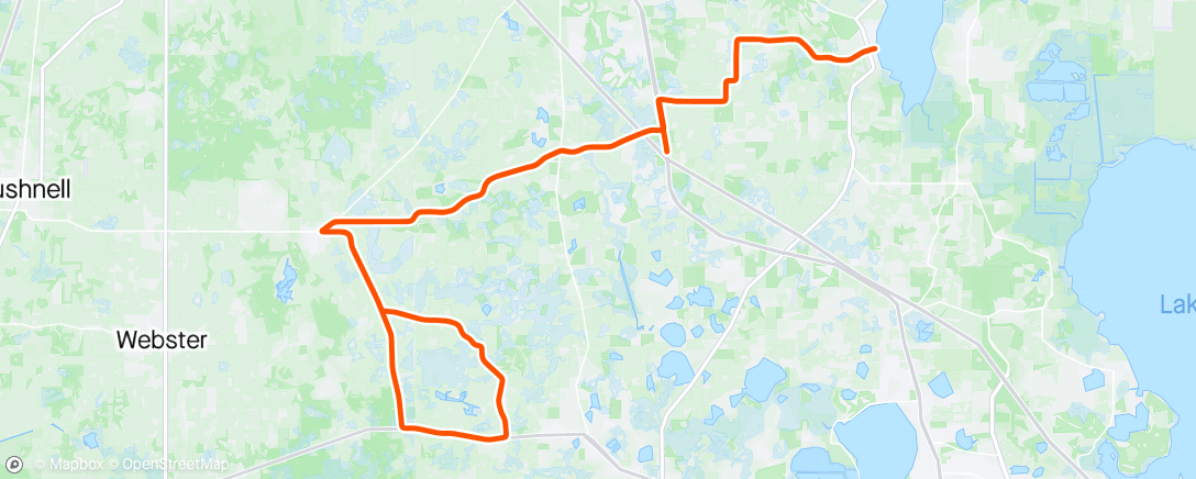 Map of the activity, Team Zoot 50 mi bike!