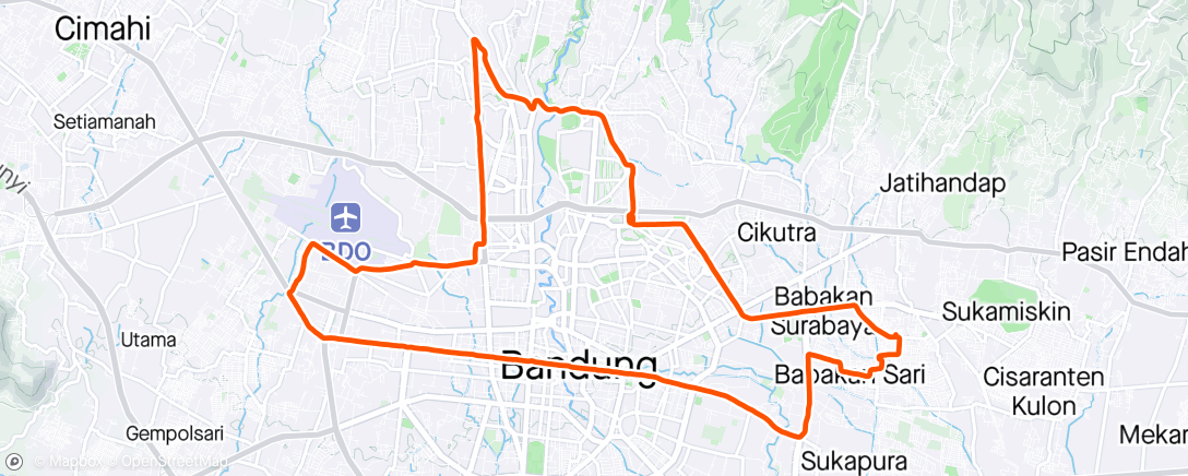 Map of the activity, SetoRun Long Run 🏃🏻‍♂️💦💦