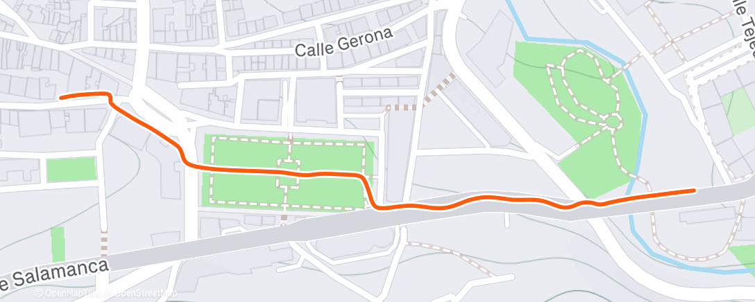 Map of the activity, Caminata de mañana
