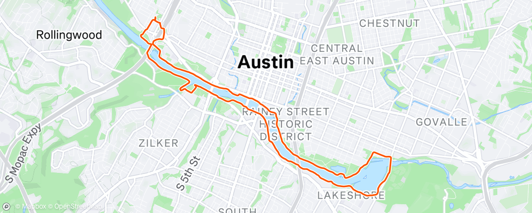 Map of the activity, Morning Ride