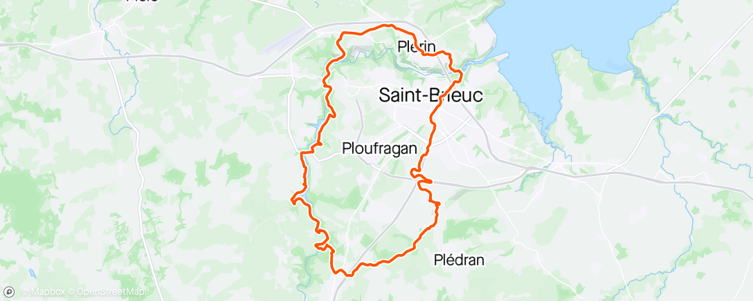 Map of the activity, Sortie plaintel st anne du houlin