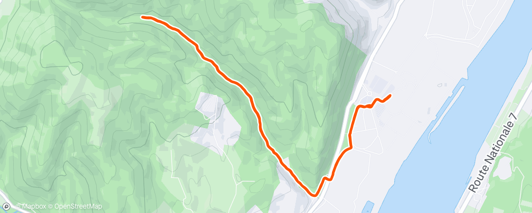 Map of the activity, Trail le midi