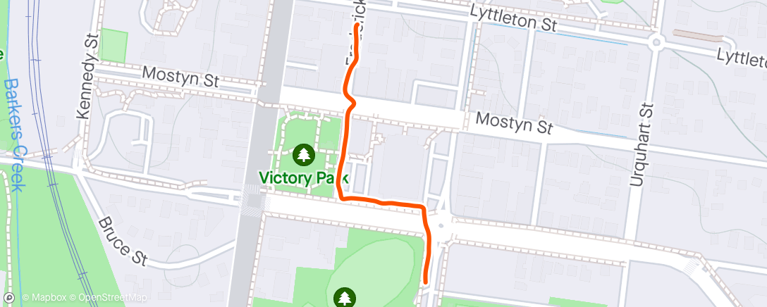 Kaart van de activiteit “Lunch Run”