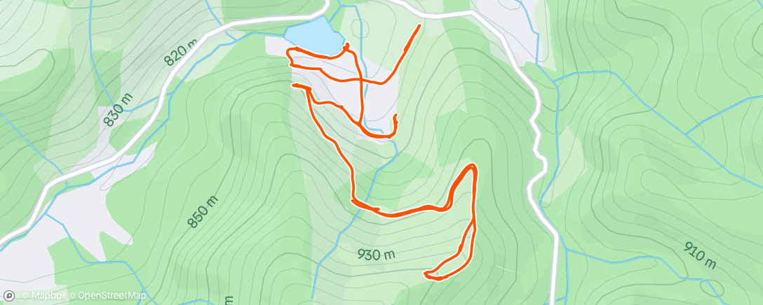 Map of the activity, Morning Hike