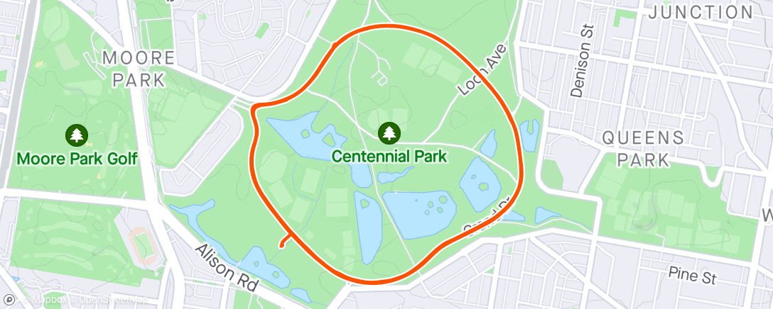 Map of the activity, Centennial Park