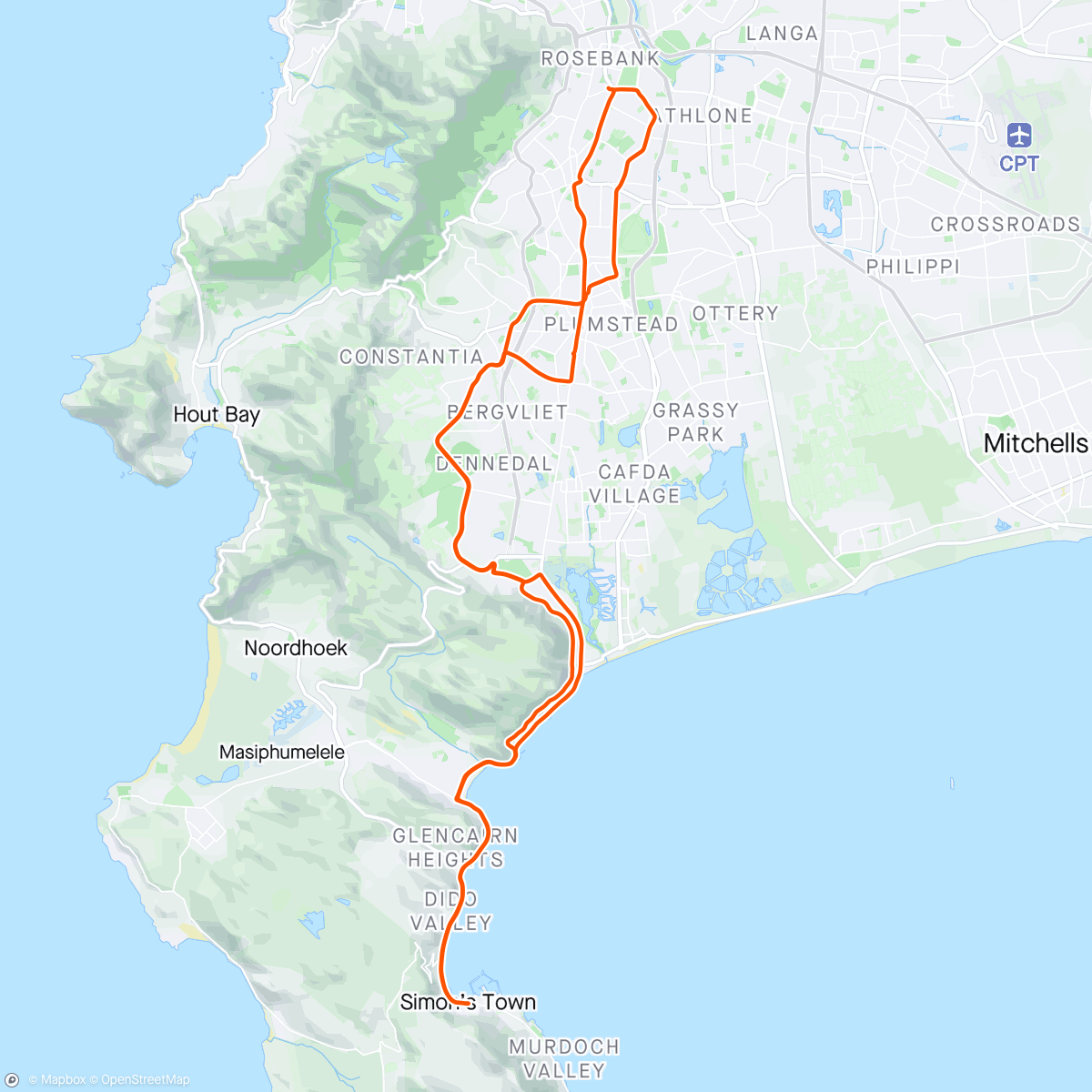Mapa de la actividad, Morning Ride - last of the last with the CTG crew 🤗, going to miss this for the next few weeks but there is a bigger journey ahead