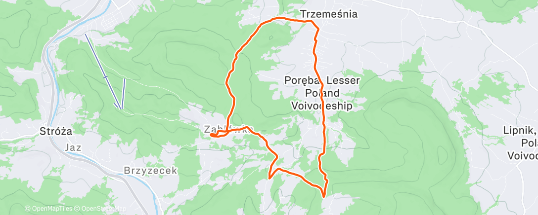 Карта физической активности (Morning Run)