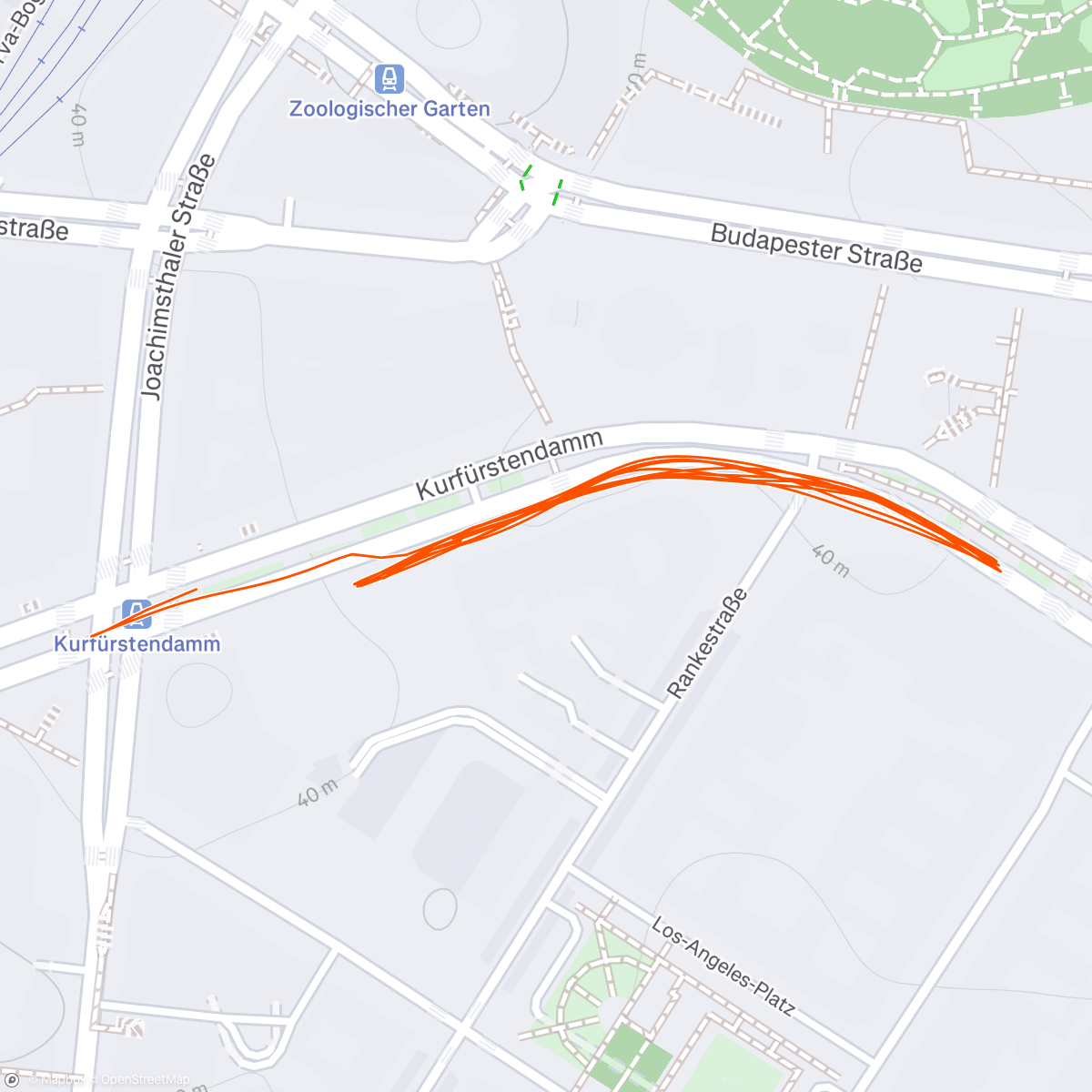 Map of the activity, Warm up - Berlin 10k