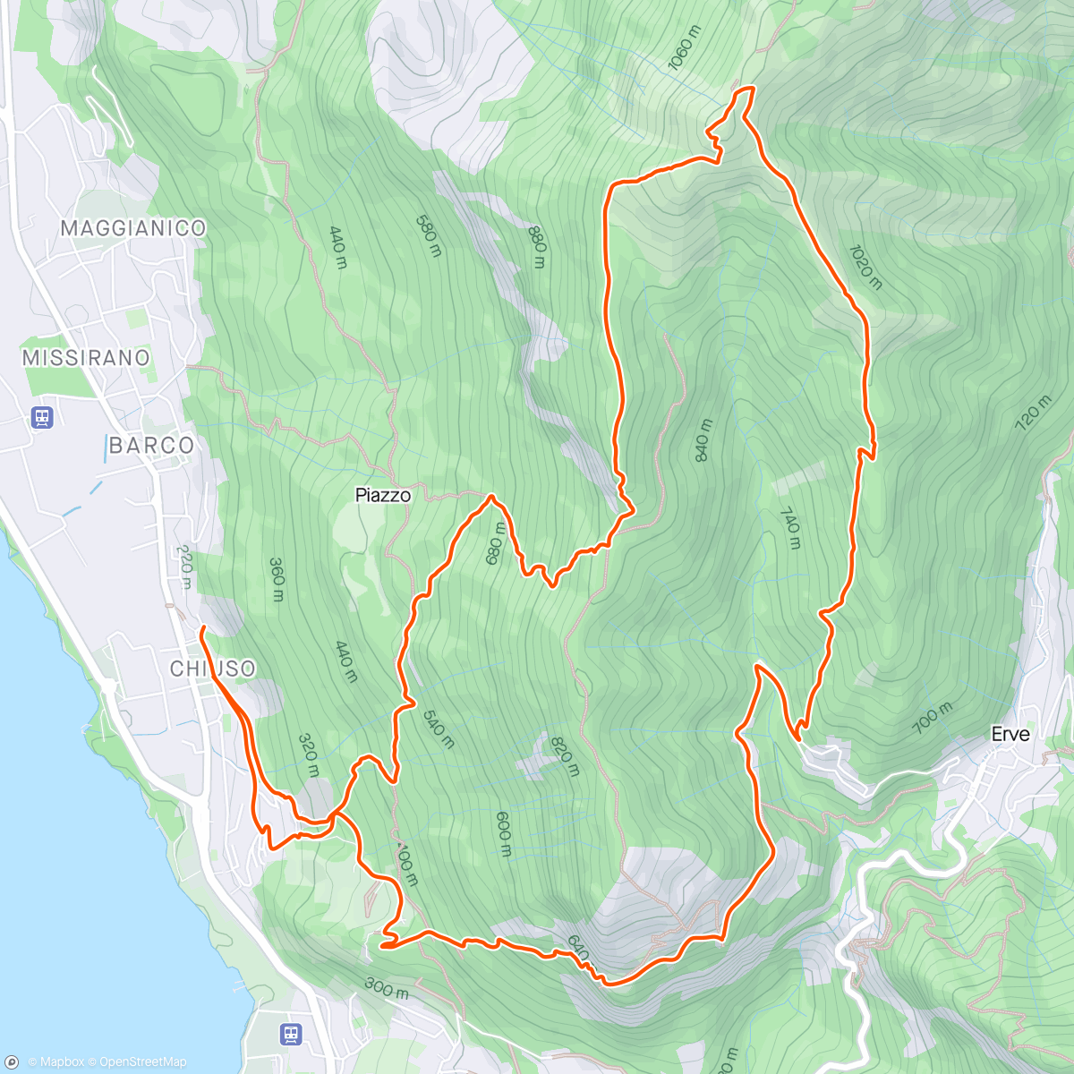 Mapa da atividade, Magnodeno trail..... anello magico⛰️