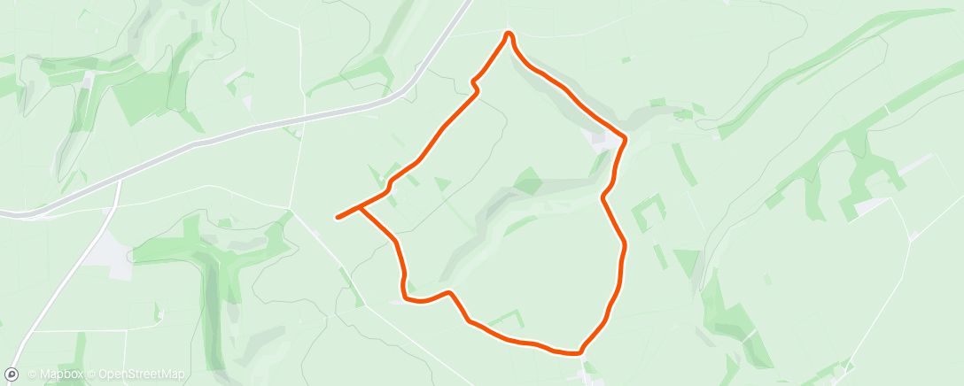 Map of the activity, Afternoon Run