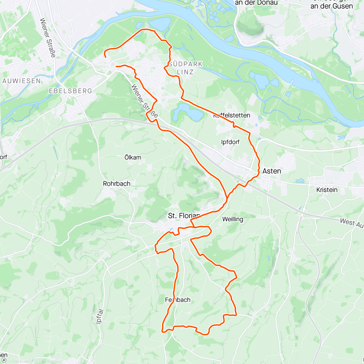 Map of the activity, Gründonnerstag Gravel