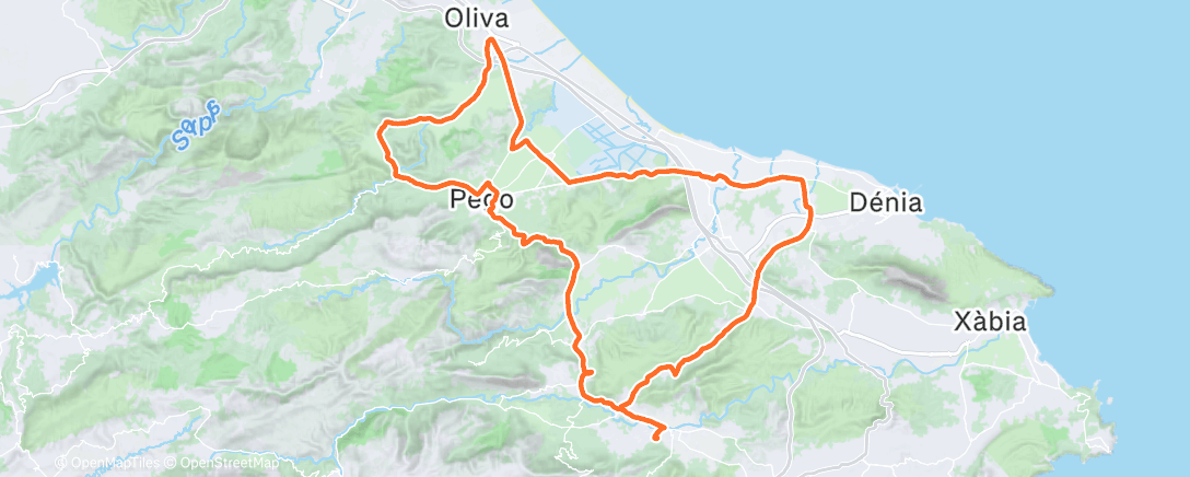 Map of the activity, Morning Ride