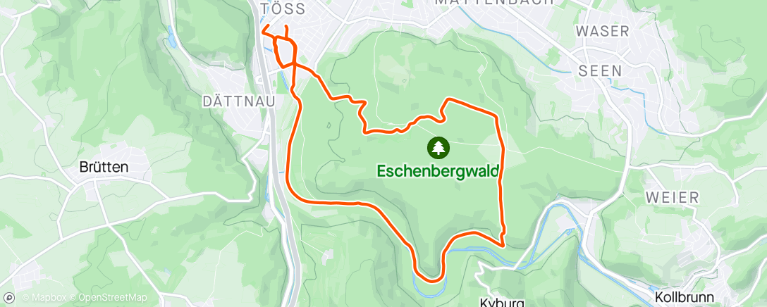 Map of the activity, Nachgeholter Osterspaziergang