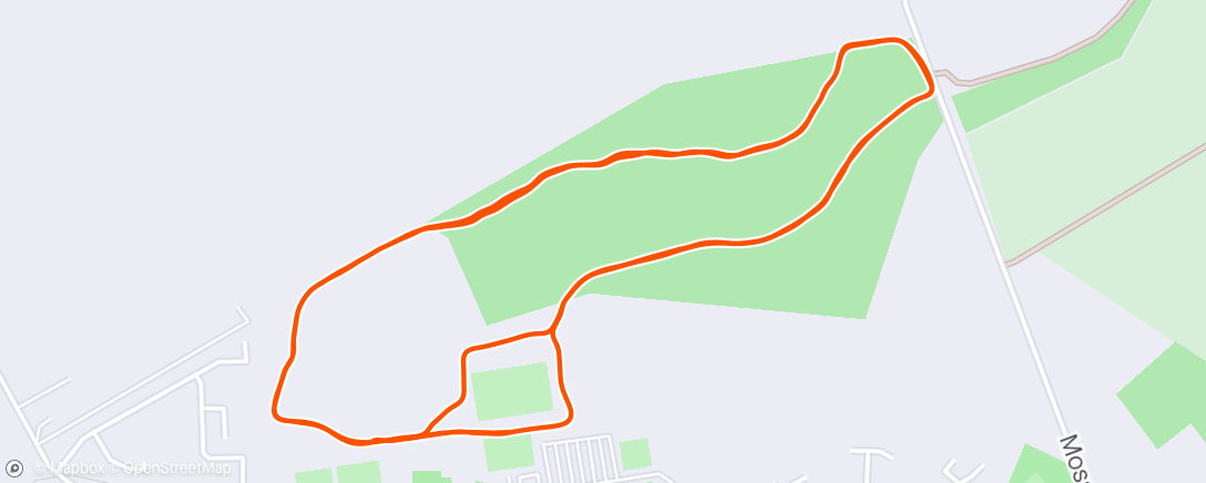 Map of the activity, Linwood parkrun