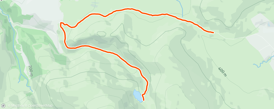 Map of the activity, Morning Hike