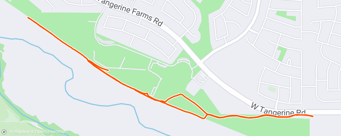 Map of the activity, Morning Run