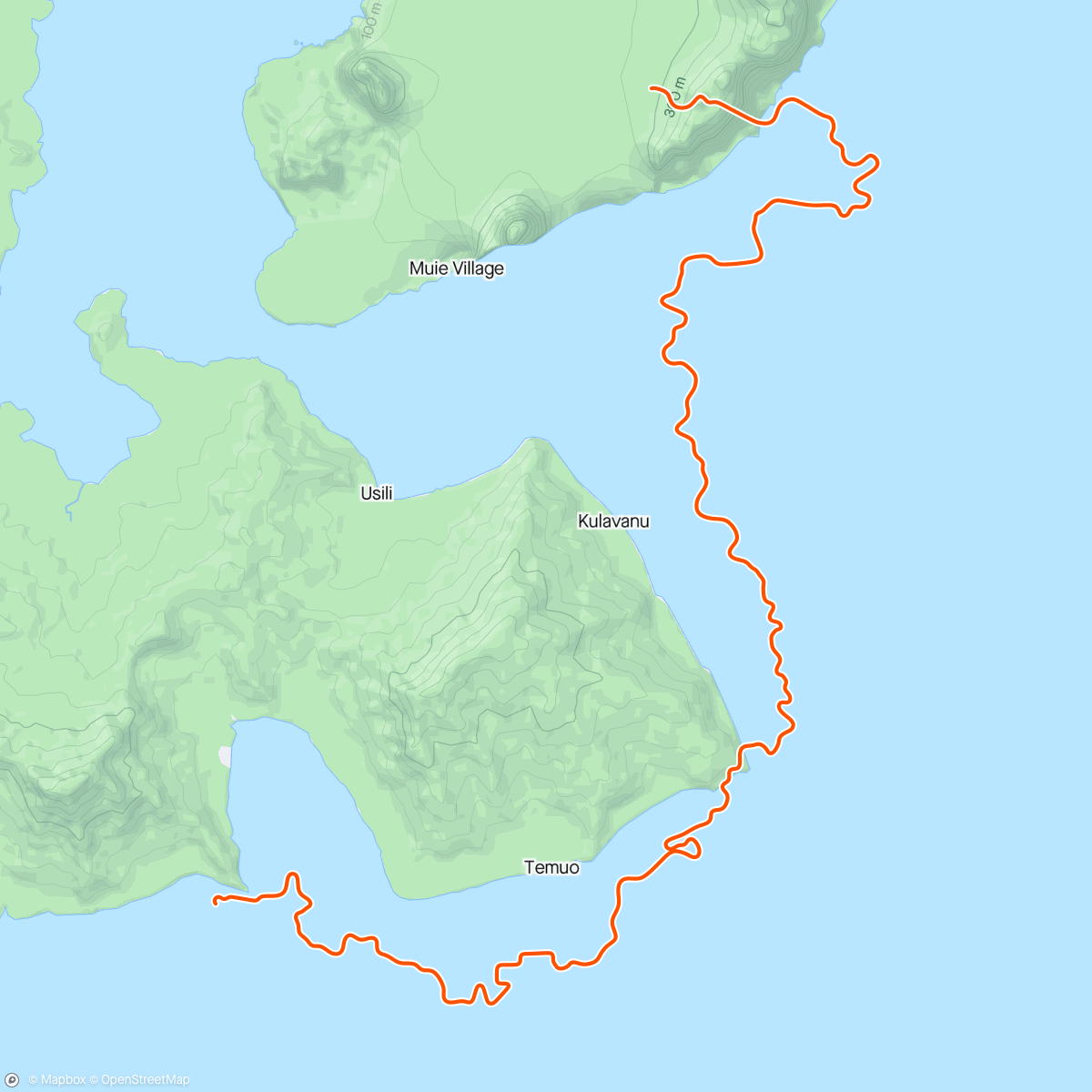 Mapa da atividade, Zwift - Going Coastal in Watopia
