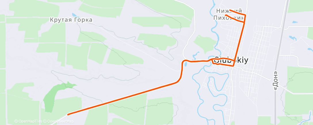 Map of the activity, 2025-12-23Ride