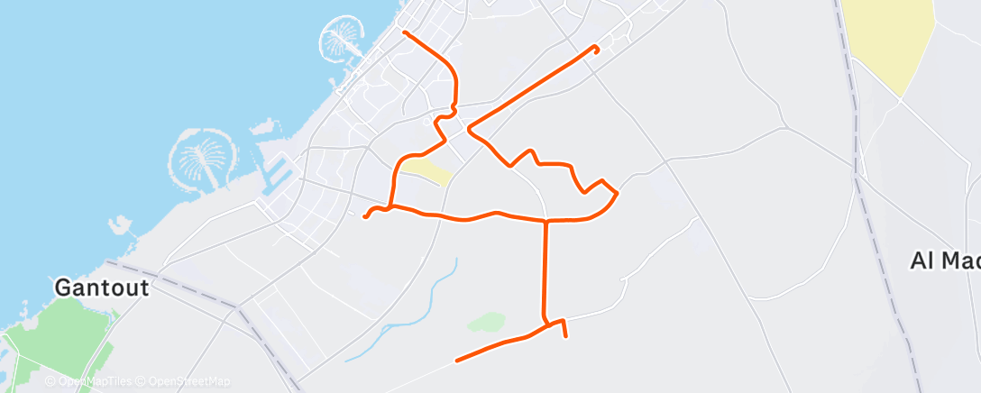 Map of the activity, UAE Tour - Stage 2