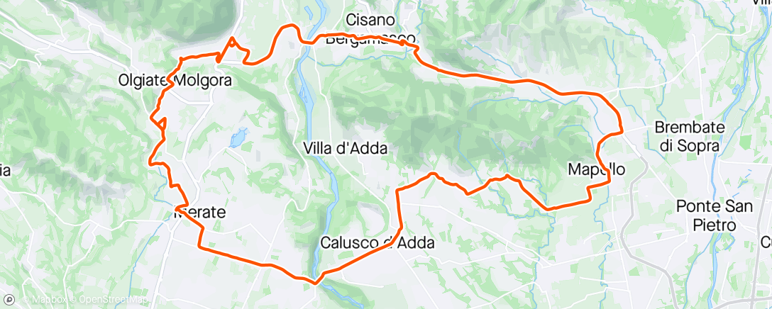 Map of the activity, Giro mattutino con Marta