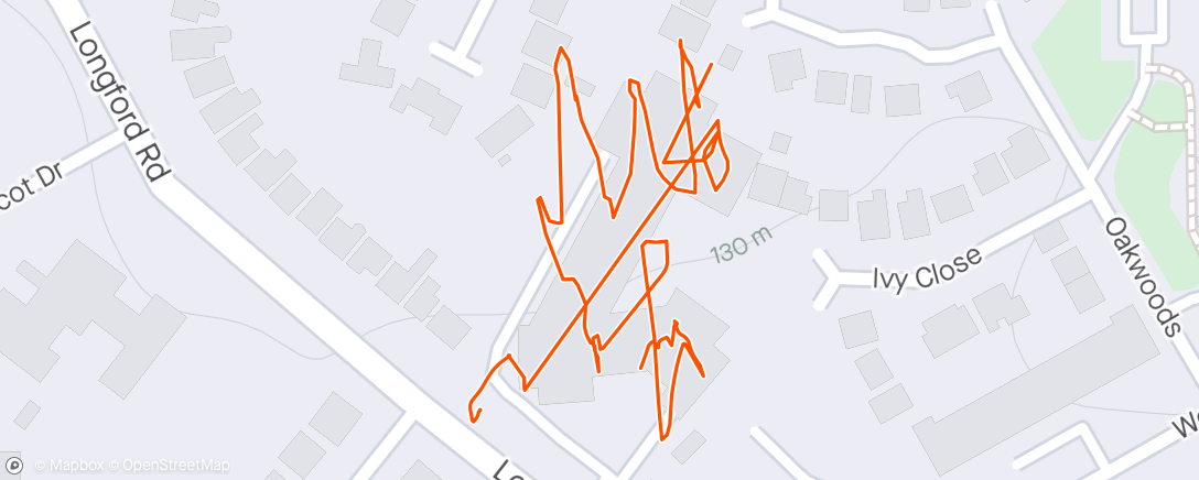 Map of the activity, Afternoon Walk 🌧️