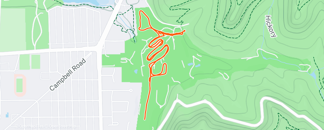 Map of the activity, Afternoon Nordic Ski